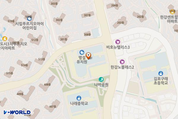 나비초등학교 화장실 위치 지도 — 경기도 김포시 김포한강10로134번길 70, 나비초등학교 (구래동)