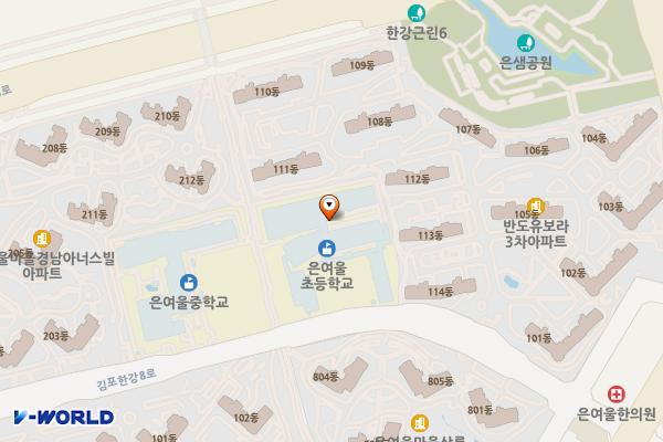 은여울초등학교 화장실 위치 지도 — 경기도 김포시 김포한강8로 173-38 (마산동)
