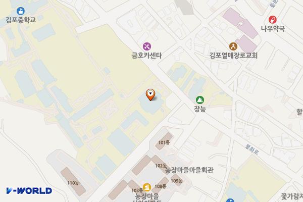 03호동(전자계산기과동) 화장실 위치 지도 — 경기도 김포시 봉화로 69, 김포과학기술고등학교 (북변동)