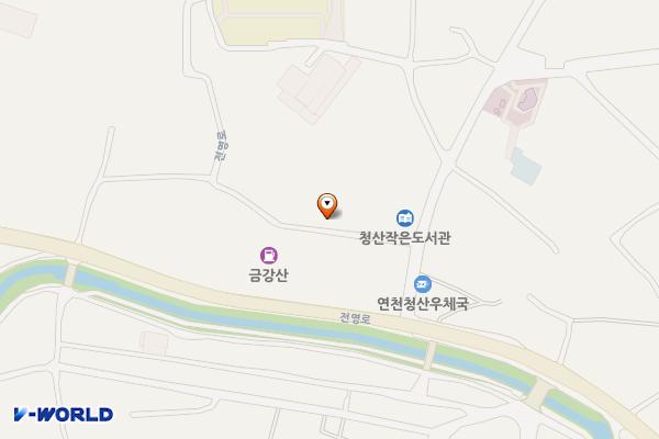 청산면 보건지소 위치 지도 — 경기도 연천군 청산면 아우라지길 7-16