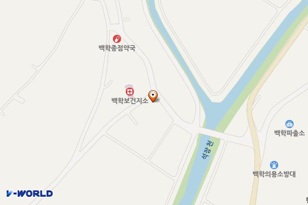 연천백학우체국 위치 지도 — 경기도 연천군 백학면 두백로 21