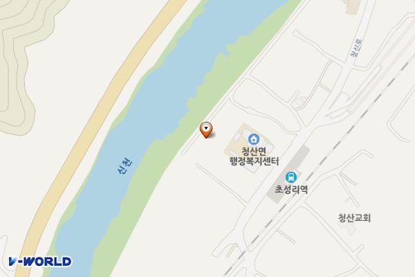 청산면행정복지센터화장실 위치 지도 — 경기도 연천군 청산면 초성리 440-1