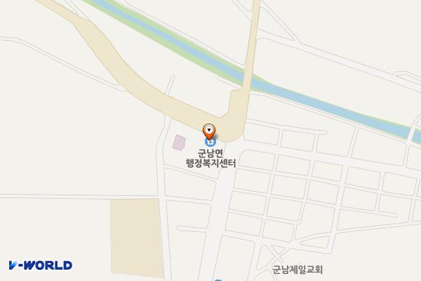 군남면사무소 화장실 위치 지도 — 경기도 연천군 군남면 군남로 417
