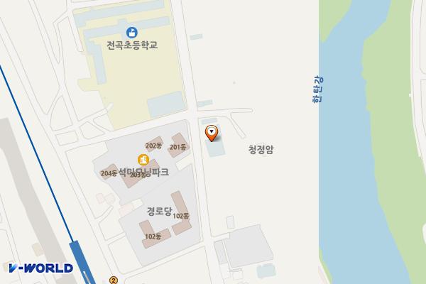 전곡근린공원2 위치 지도 — 경기도 연천군 전곡읍 선사로 416