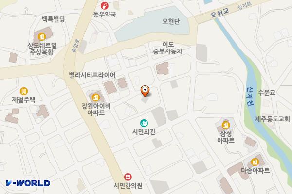 이도일동 1527-16 위치 지도 — 제주특별자치도 제주시 이도일동 1527-16