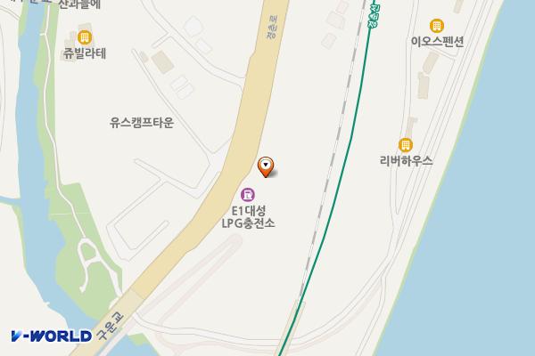대성에너지충전소 위치 지도 — 경기도 가평군 청평면 경춘로 30
