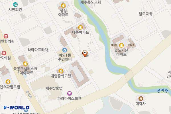 이도일동 1324-21, 1324-14, 1324-13, 1324-19, 1321-2 위치 지도 — 제주특별자치도 제주시 이도일동 1324-21