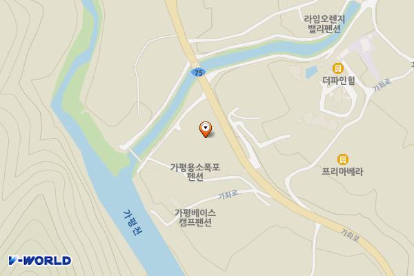 용소폭포 공중화장실2 위치 지도 — 경기도 가평군 북면 도대리 574