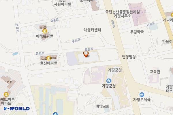 가평군청 2청사 (4층) 위치 지도 — 경기도 가평군 가평읍 석봉로 191번길 10