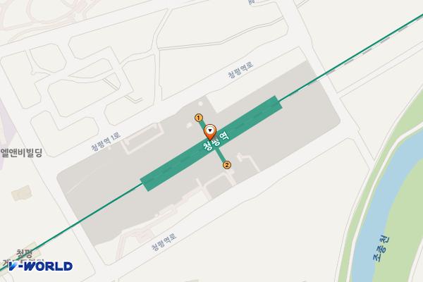 청평 위치 지도 — 경기도 가평군 청평면 청평역로 97-33