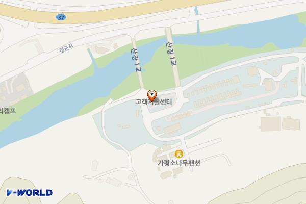 산장관광지 화장실(1) 위치 지도 — 경기도 가평군 상면 덕현산장길 71