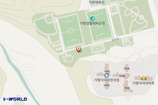 문화창작공간 위치 지도 — 경기도 가평군 가평읍 문화로 107-61
