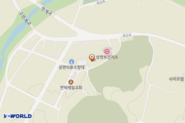 상면사무소 (2층) 위치 지도 — 경기도 가평군 상면 청군로 1105