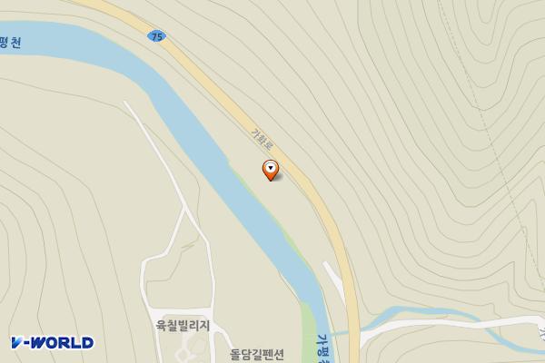 백팔유원지 공중화장실 위치 지도 — 경기도 가평군 북면 도대리 281