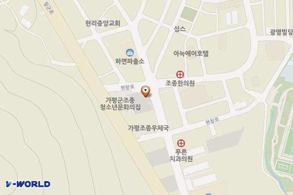 현리터미널화장실 위치 지도 — 경기도 가평군 조종면 현창로 35