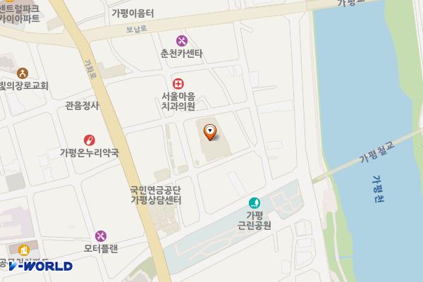 잣고을시장 창업경제타운 위치 지도 — 경기도 가평군 가평읍 장터2길 12