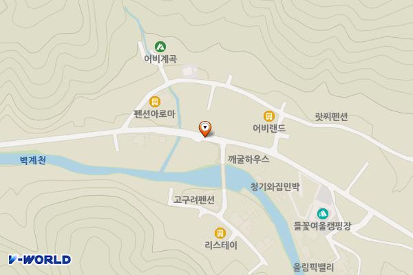 어비계곡 공중화장실 위치 지도 — 경기도 가평군 설악면 가일리 381