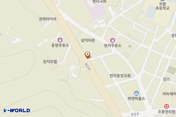 진흥여객 차고지 위치 지도 — 경기도 가평군 조종면 청군로 1294