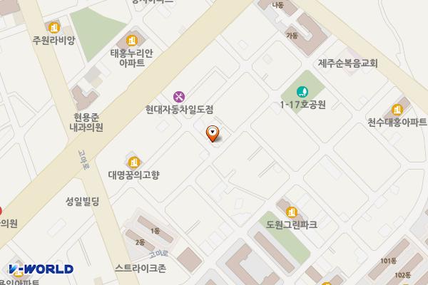 동광로18길 2 위치 지도 — 제주특별자치도 제주시 동광로18길 2