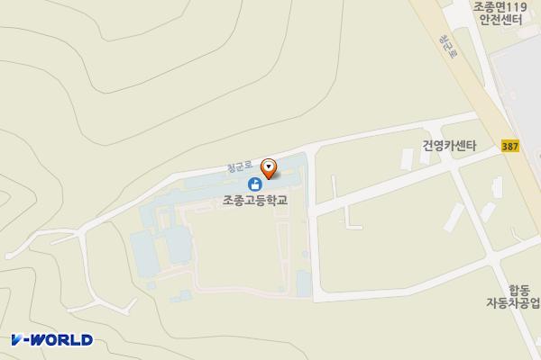 조종고등학교 위치 지도 — 경기도 가평군 조종면 연등윗길 22
