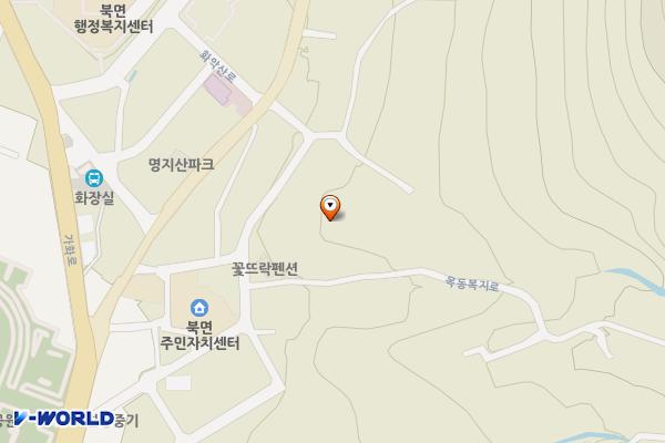 북면복지회관 위치 지도 — 경기도 가평군 북면 목동복지로 36-12