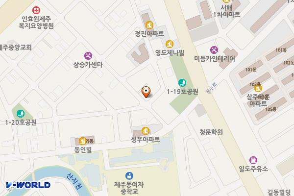동광로16길 33, 가령골길 32 위치 지도 — 제주특별자치도 제주시 동광로16길 33