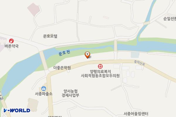 문호3리 버스종점 위치 지도 — 경기도 양평군 서종면 중미산로 13
