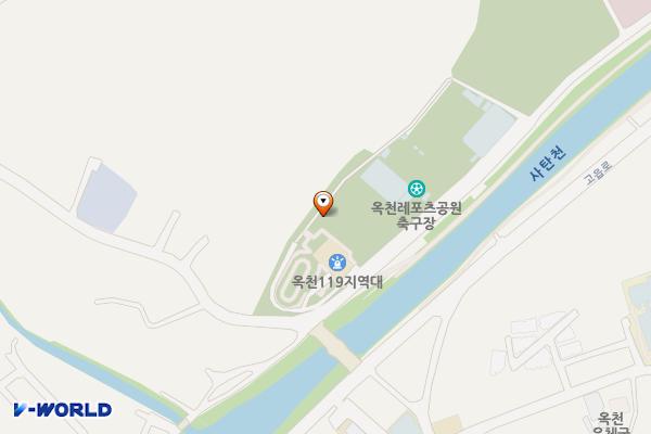 옥천체육공원(소방서 뒤) 위치 지도 — 경기도 양평군 옥천면 옥천체육공원길 40