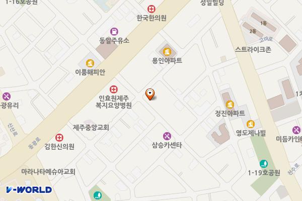 동광로16길 7, 고마로16길 16-1 위치 지도 — 제주특별자치도 제주시 동광로16길 7
