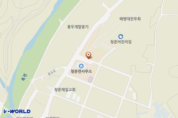 청운면 복지회관 1층 위치 지도 — 경기도 양평군 청운면 용두로 180 (용두리, 청운면복지회관,1층)