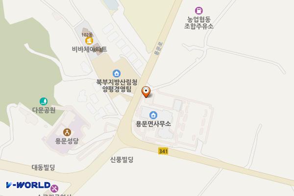 용문버스터미널 위치 지도 — 경기도 양평군 용문면 용문로 430