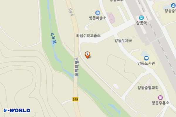 양동친환경화장실(산책로) 위치 지도 — 경기도 양평군 양동면 양동역길 2