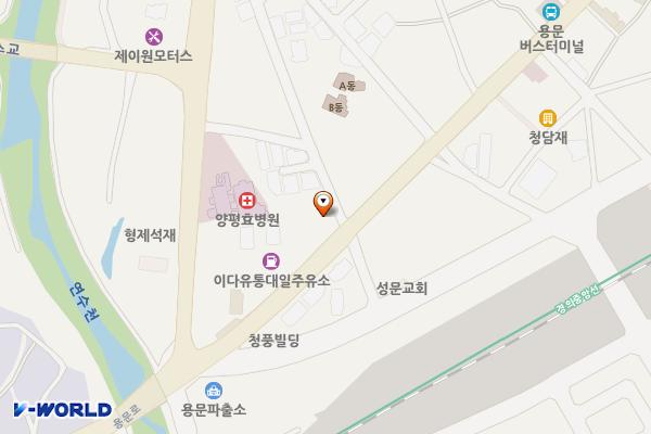 용문우체국 위치 지도 — 경기도 양평군 용문면 용문로 315
