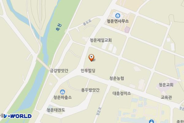 청운우체국 위치 지도 — 경기도 양평군 청운면 용두로 152 (용두리, 양평청운우체국)