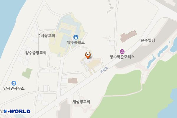 양서면사무소 1층 위치 지도 — 경기도 양평군 양서면 목왕로 31 (용담리, 양서면사무소,1층)