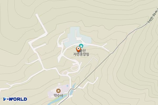 용문산자연휴양림 위치 지도 — 경기도 양평군 양평읍 약수사길 78-14(백안리, 용문산자연휴양림)