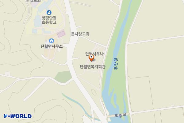 단월면 복지회관 1층 위치 지도 — 경기도 양평군 단월면 보룡길 44-1 (보룡리,1층)