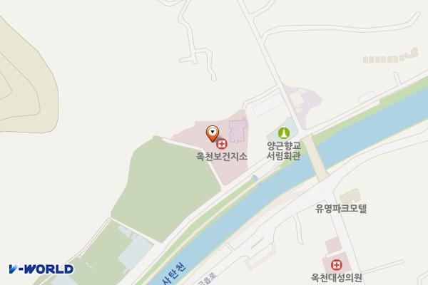 옥천면 다목적복지회관 위치 지도 — 경기도 양평군 옥천면 옥천체육공원길 34-1