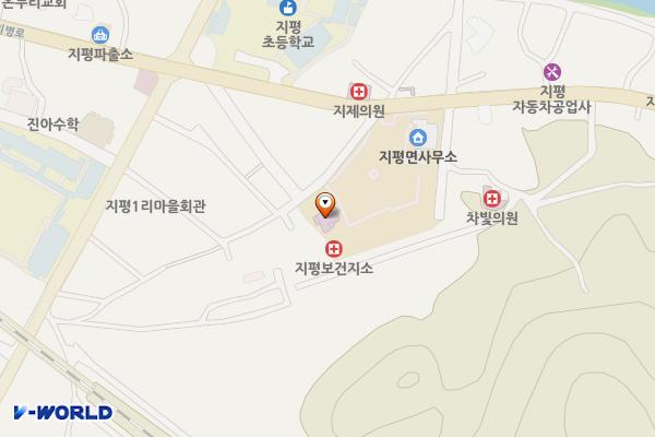 지평보건지소 위치 지도 — 경기도 양평군 지평면 지평의병로116번길 7-1