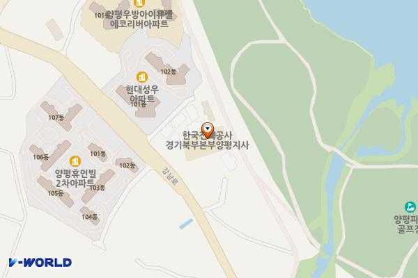 한국전력공사양평지점 위치 지도 — 경기도 양평군 강상면 강남로 933