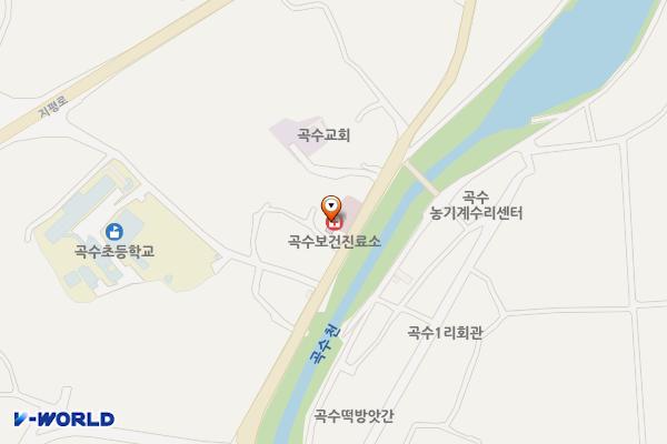 곡수보건진료소 위치 지도 — 경기도 양평군 지평면 곡수길 52