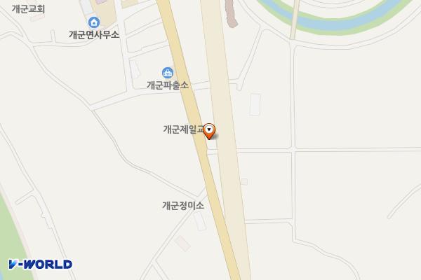 개군면노인회분회 화장실 위치 지도 — 경기도 양평군 개군면 하자포길 16