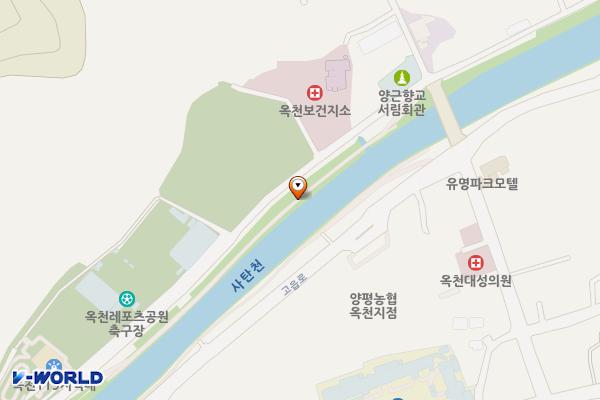 옥천레포츠공원(테니스장 앞) 위치 지도 — 경기도 양평군 옥천면 옥천리 764-3