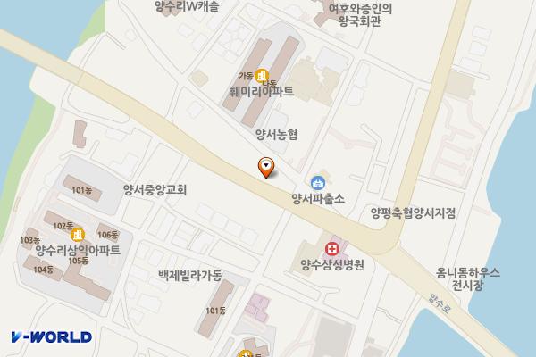 양서농협 앞 위치 지도 — 경기도 양평군 양서면 양수로 160