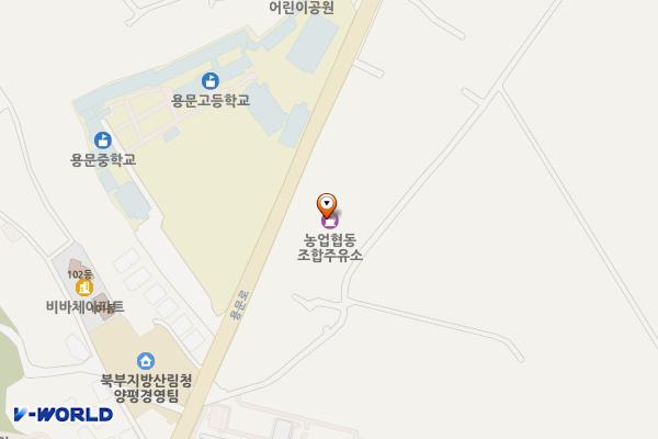 용문농협주유소 위치 지도 — 경기도 양평군 용문면 용문로 450