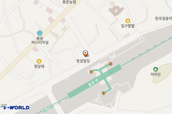 용문역앞 공중화장실 위치 지도 — 경기도 양평군 용문면 용문역길 18 (다문리)
