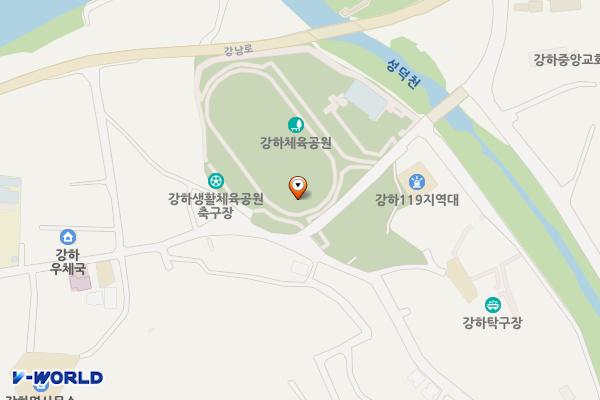 강하체육공원(테니스장) 위치 지도 — 경기도 양평군 강하면 운심리 27-3