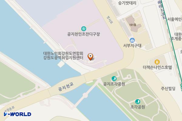 공지천 에디오피아 위치 지도 — 강원특별자치도 춘천시 이디오피아길1
