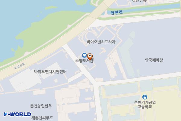소양도서관 위치 지도 — 강원특별자치도 춘천시 삭주로145번길 69-8