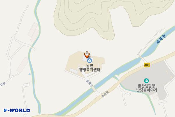 남면 행정복지센터 위치 지도 — 강원특별자치도 춘천시 남면 충효로 1130-10